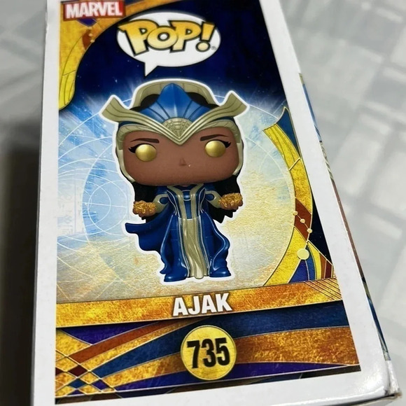 Funko Pop Marvel AJAX. 735  ETERNALS bobble  head figurine. Sealed - Picture 2 of 7